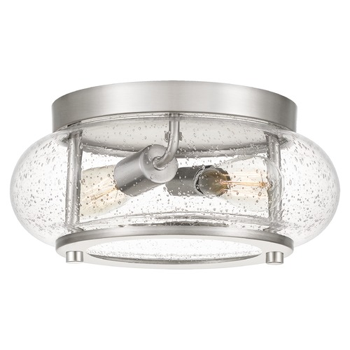 Quoizel Lighting Trilogy 2-Light Brushed Nickel Flush Mount by Quoizel Lighting TRG1612BN