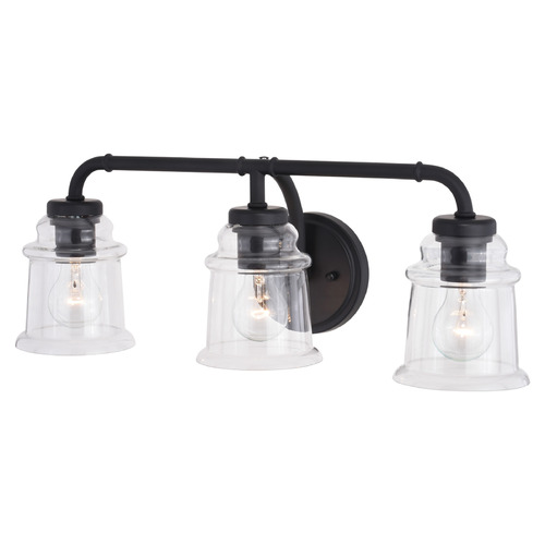 Vaxcel Lighting Vaxcel Lighting Toledo Matte Black Bathroom Light W0350