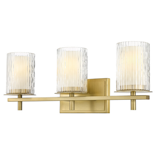 Z-Lite Z-Lite Grayson Modern Gold Bathroom Light 1949-3V-MGLD