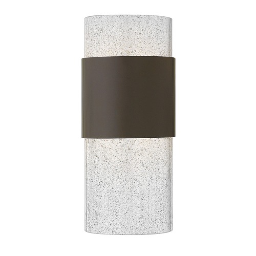Hinkley Seeded Glass LED Outdoor Wall Light Bronze by Hinkley Lighting 2890KZ