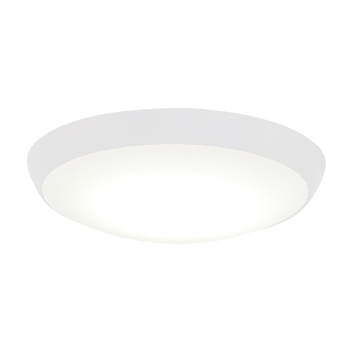 Minka Aire Simple Flush LED Fan Light Kit in Flat White by Minka Aire K9873L-WHF
