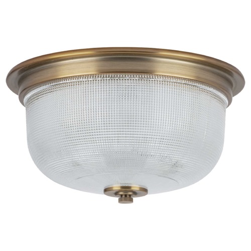 Progress Lighting Archie Vintage Brass Flush Mount by Progress Lighting P3740-163