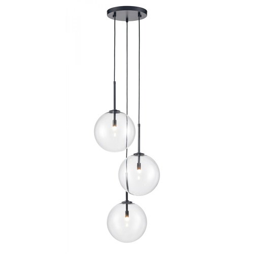 Avenue Lighting Delilah 3-Light Pendant in Black by Avenue Lighting HF4233-BK