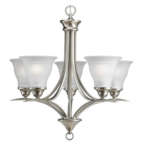 Progress Lighting Trinity 23-Inch Chandelier in Brushed Nickel by Progress Lighting P4328-09