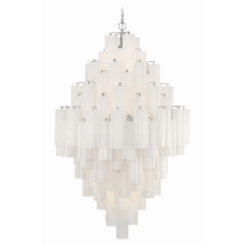 Crystorama Lighting Crystorama Lighting Addis Polished Chrome Chandelier ADD-319-CH-WH