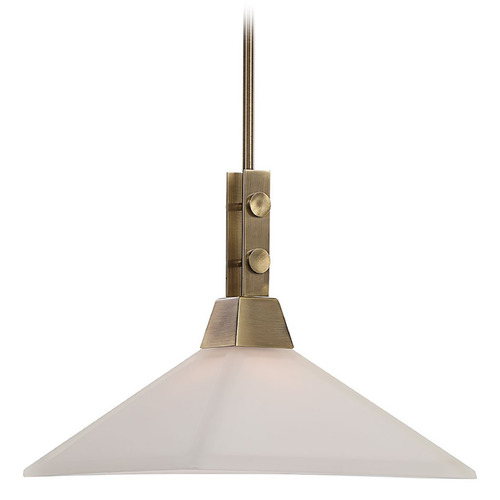 Uttermost Lighting Brookdale Aged Brass Pendant Light by Uttermost Lighting 21547