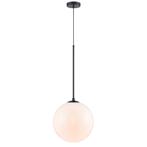 Avenue Lighting Delilah 14-Inch Wide Pendant in Black & White by Avenue Lighting HF4201-BK-WHT
