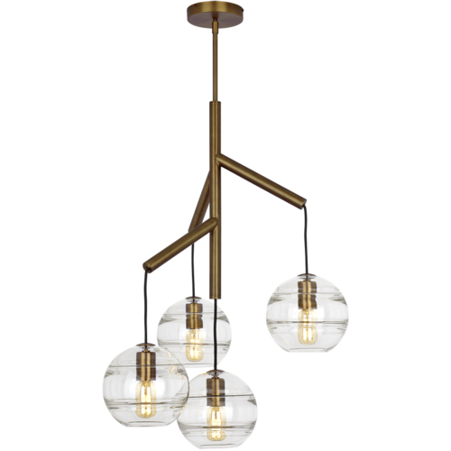 Visual Comfort Modern Collection Sedona 4-Light Chandelier in Aged Brass by Visual Comfort Modern 700SDNMPR1CR
