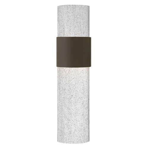 Hinkley Seeded Glass LED Outdoor Wall Light Bronze by Hinkley Lighting 2895KZ