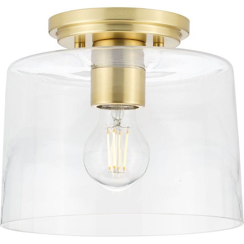 Progress Lighting Adley Flush Mount in Satin Brass by Progress Lighting P350213-012