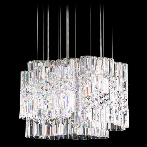 Schonbek Lighting Schonbek Worldwide Lighting Selene Stainless Steel LED Pendant Light SPU150N-SS1O