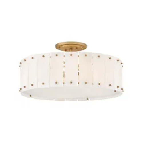 Fredrick Ramond Simone 20.75-In Semi-Flush Mount in Burnished Gold by Fredrick Ramond FR47753BNG