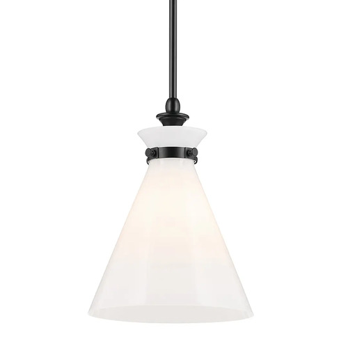 Kichler Lighting Laria 10.50-Inch Cone Pendant in Black by Kichler Lighting 52774BK