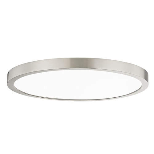 Design Classics Lighting Flat LED Light Surface Mount 14-Inch Round Satin Nickel 3000K 1560LM 14309-SN T16 3O