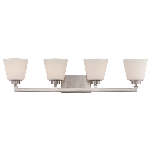 Nuvo Lighting Mobili Brushed Nickel Bathroom Light by Nuvo Lighting 60/5454