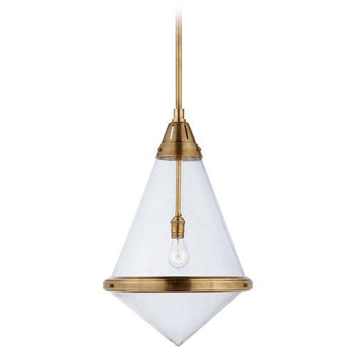 Visual Comfort Signature Collection Thomas OBrien Gale Pendant in Antique Brass by Visual Comfort Signature TOB5156HABSG