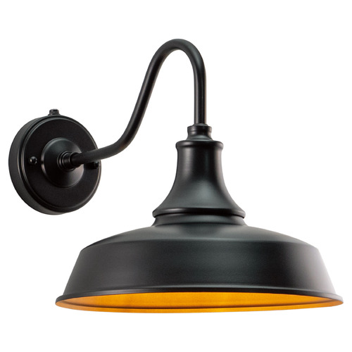 Vaxcel Lighting Vaxcel Lighting Dorado Dark Bronze & Light Gold Barn Light T0368