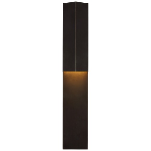 Visual Comfort Signature Collection Kelly Wearstler Rega 30-Inch Folded Sconce in Bronze by Visual Comfort Signature KW2783BZ