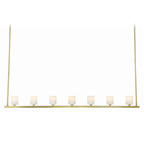 Crystorama Lighting Crystorama Lighting Aragon Soft Brass LED Island Light ARA-10267-SB-ST