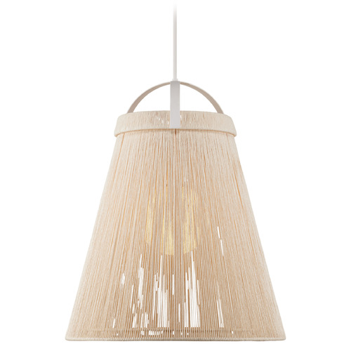 Currey and Company Lighting Currey and Company Parnell White / Gesso White Pendant Light with Globe Shade 9000-1153