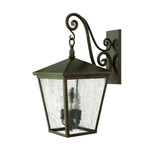 Hinkley Seeded Glass Outdoor Wall Light Bronze by Hinkley Lighting 1438RB