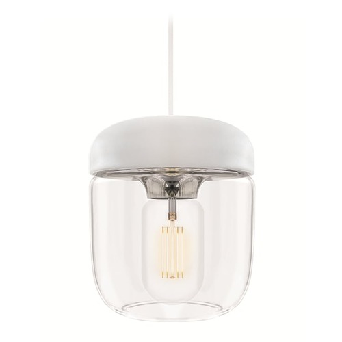 UMAGE Mid-Century Modern LED Mini-Pendant Light White Acorn by UMAGE 2104_4007_4040