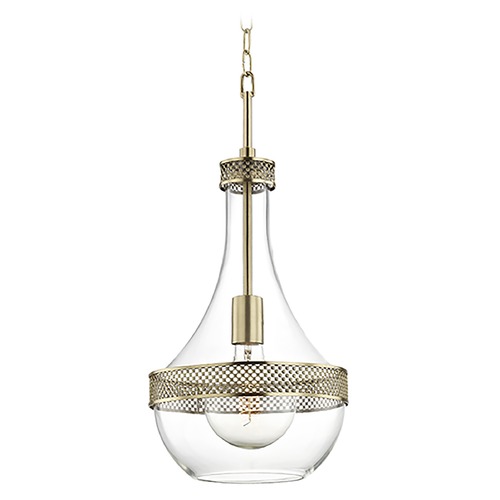 Hudson Valley Lighting Hagen Aged Brass Pendant by Hudson Valley Lighting 1810-AGB