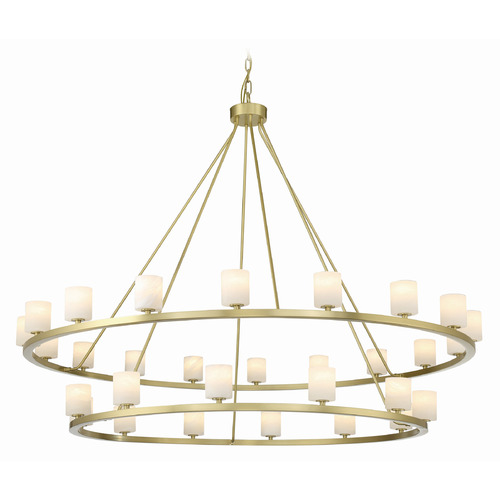 Crystorama Lighting Crystorama Lighting Aragon Soft Brass LED Chandelier ARA-10269-SB-ST