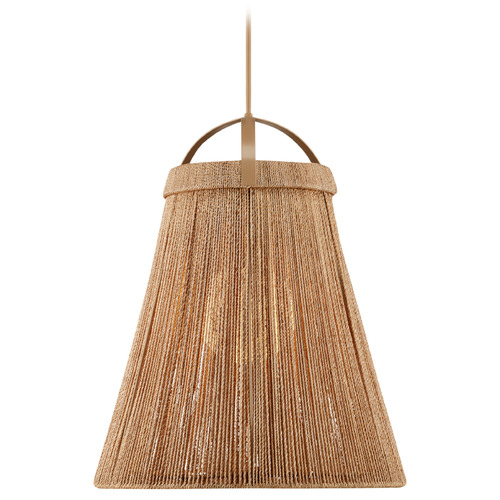 Currey and Company Lighting Currey and Company Parnell Natural / Beige Pendant Light with Globe Shade 9000-1154