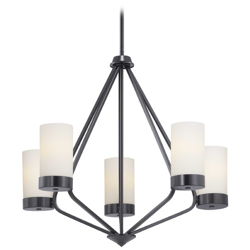 Progress Lighting Elevate Black 5-Light Chandelier by Progress Lighting P400022-031