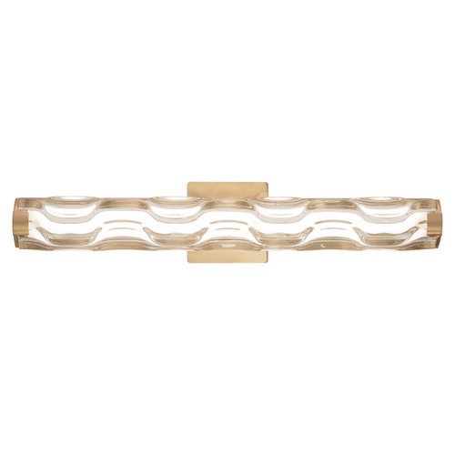 Vaxcel Lighting Vaxcel Lighting Marseille Natural Brass LED Vertical Bathroom Light W0360