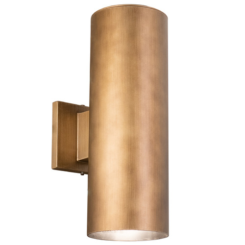 Vaxcel Lighting Vaxcel Lighting Chiasso Warm Brass Outdoor Wall Light T0588