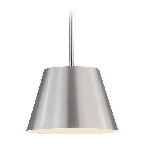 Z-Lite Z-Lite Lilly Brushed Nickel Pendant Light with Empire Shade 2307-12BN