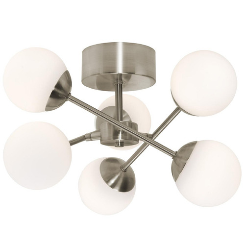 AFX Lighting Afx Lighting Pearl Satin Nickel LED Semi-Flushmount Light PRLC16L30D1SN