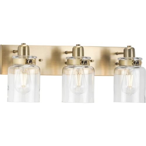Progress Lighting Calhoun 21.63-Inch Bath Light in Vintage Brass by Progress Lighting P300047-163