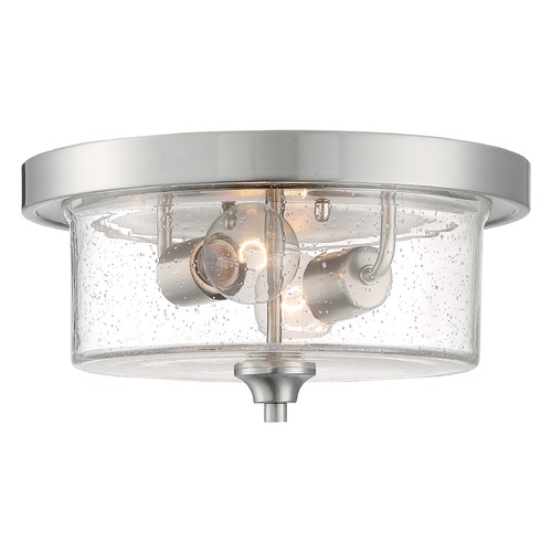 Satco Lighting Bransel Brushed Nickel Flush Mount by Satco Lighting 60/7190