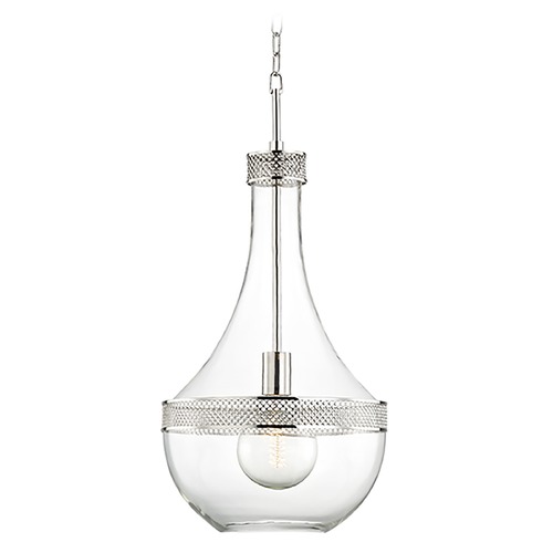 Hudson Valley Lighting Hagen Polished Nickel Pendant by Hudson Valley Lighting 1814-PN