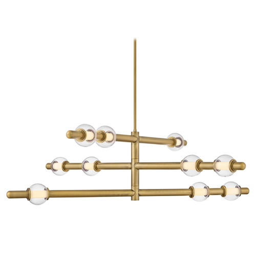 Hinkley Hinkley Saxon Lacquered Brass LED Chandelier 48336LCB