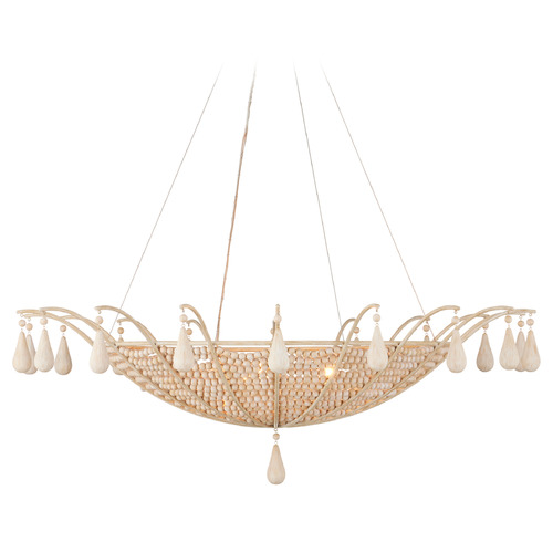 Currey and Company Lighting Currey and Company Korg Sandstone Pendant Light with Bowl / Dome Shade 9000-1144