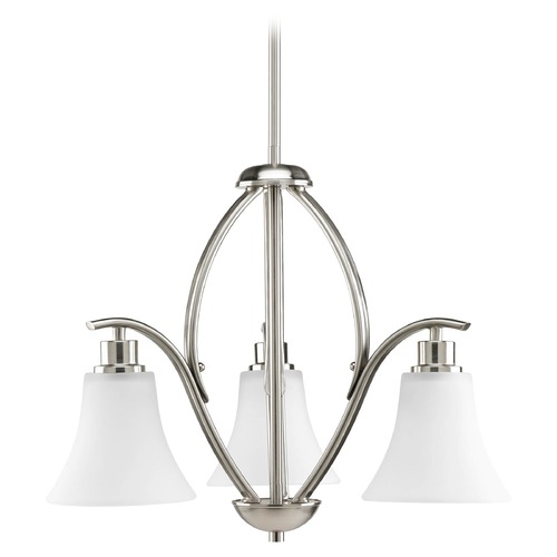 Progress Lighting Joy 20-Inch Chandelier in Brushed Nickel by Progress Lighting P4489-09