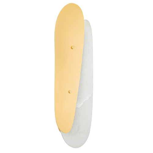 Corbett Lighting Corbett Lighting Aquamarine Vintage Polished Brass LED Sconce 425-30-VPB