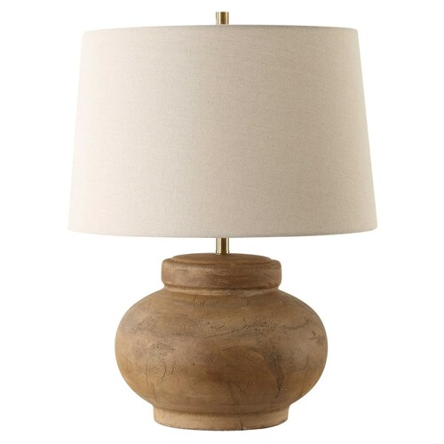 Uttermost Lighting The Uttermost Company Urbino Aged Terracotta Table Lamp with Empire Shade 30346-1