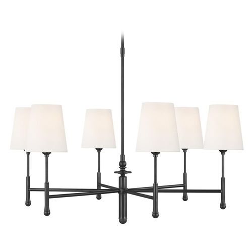 Visual Comfort Studio Collection Thomas O'Brien 34-Inch Capri Aged Iron Chandeliers by Visual Comfort Studio TC1016AI
