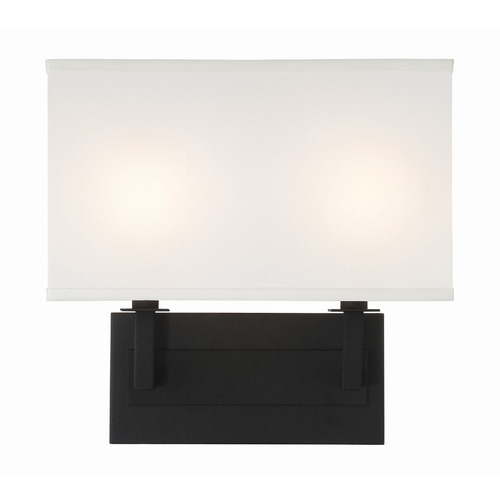 Crystorama Lighting Crystorama Lighting Durham Black Forged Sconce DUR-A3542-BF