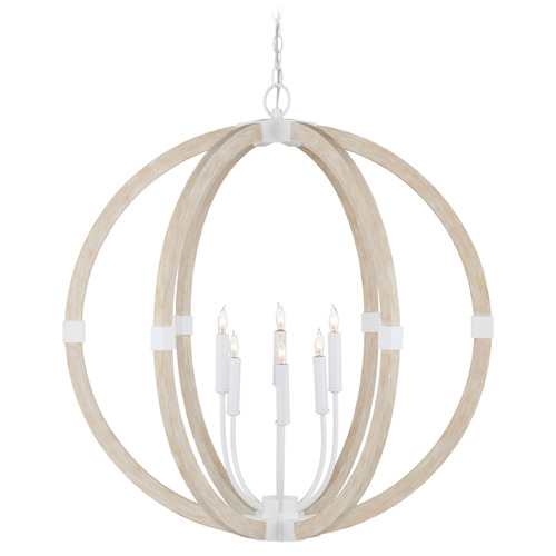 Currey and Company Lighting Currey and Company Bastian Sandstone / Sugar White Pendant Light 9000-1131