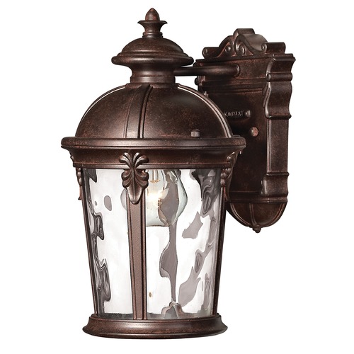 Hinkley Outdoor Wall Light with Clear Glass in River Rock by Hinkley Lighting 1890RK