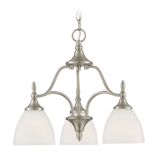 Savoy House Herndon Satin Nickel Chandelier by Savoy House 1-1000-3-SN