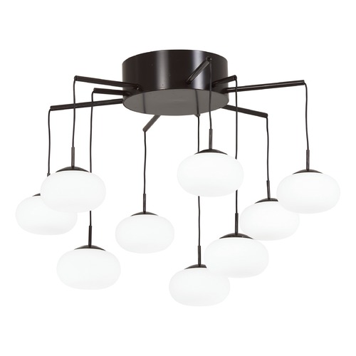 George Kovacs Lighting George's Web LED Chandelier in Bronze & Gold Dust by George Kovacs P8236-671-L
