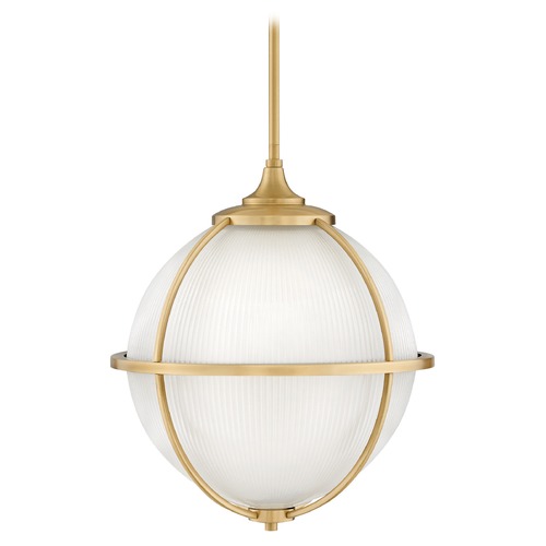 Hinkley Odeon 15-Inch Satin Brass Pendant by Hinkley Lighting 4744SA