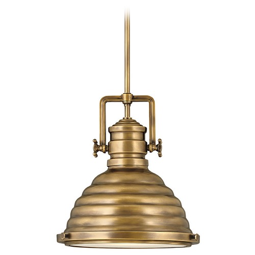 Hinkley Keating 14.25-Inch Heritage Brass Pendant by Hinkley Lighting 4697HB